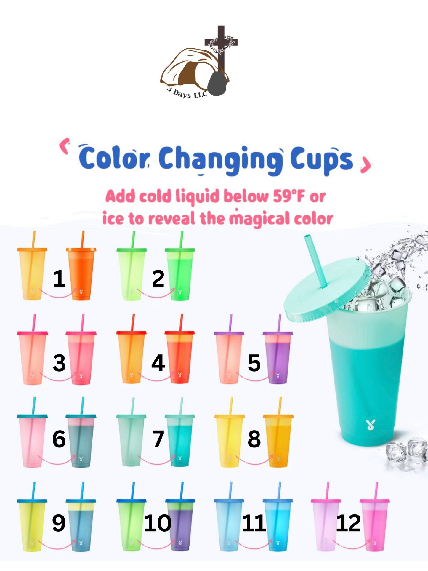 Bestie color changing cup