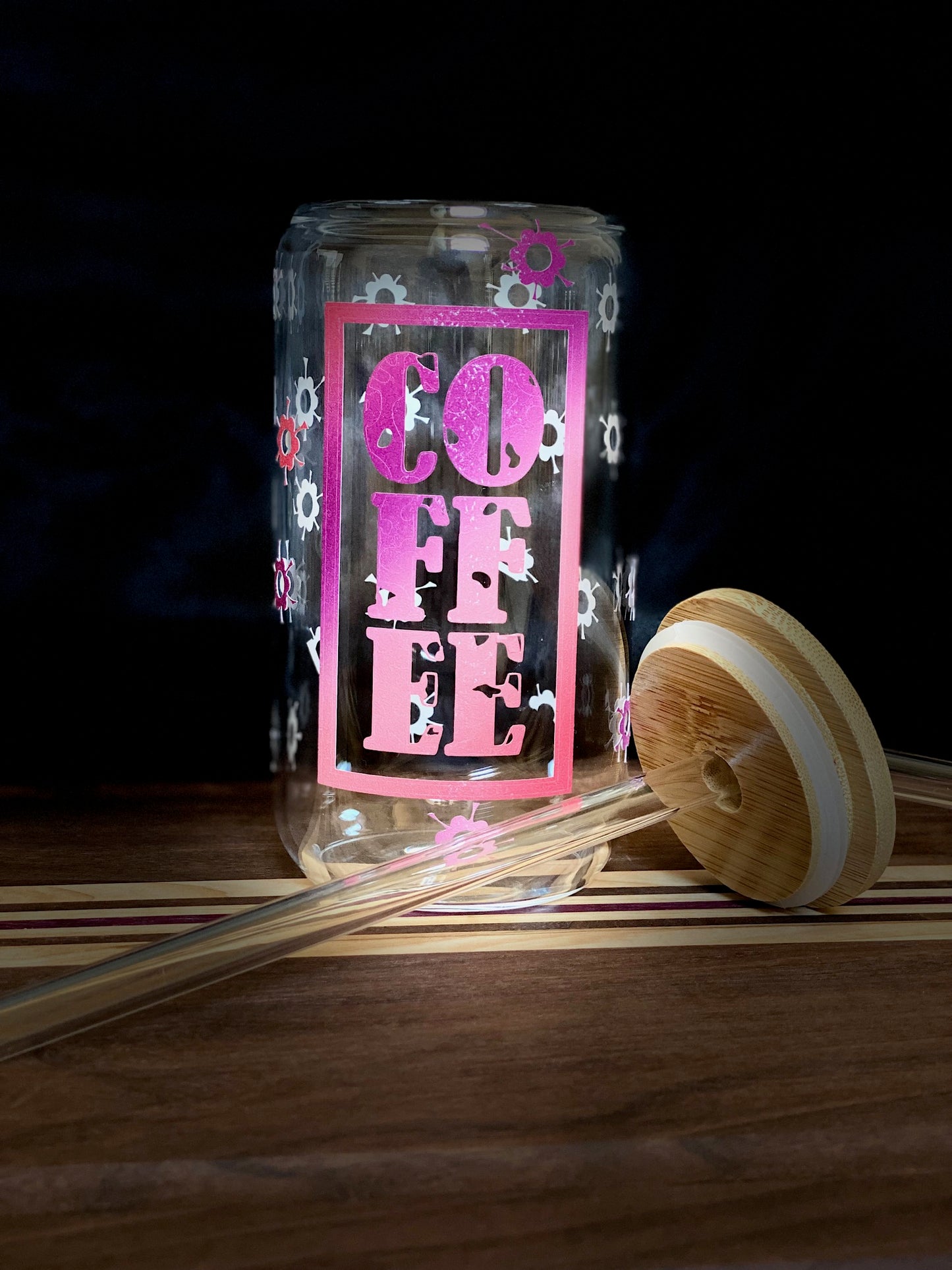 COFFEE Iced Coffee Cup Glass