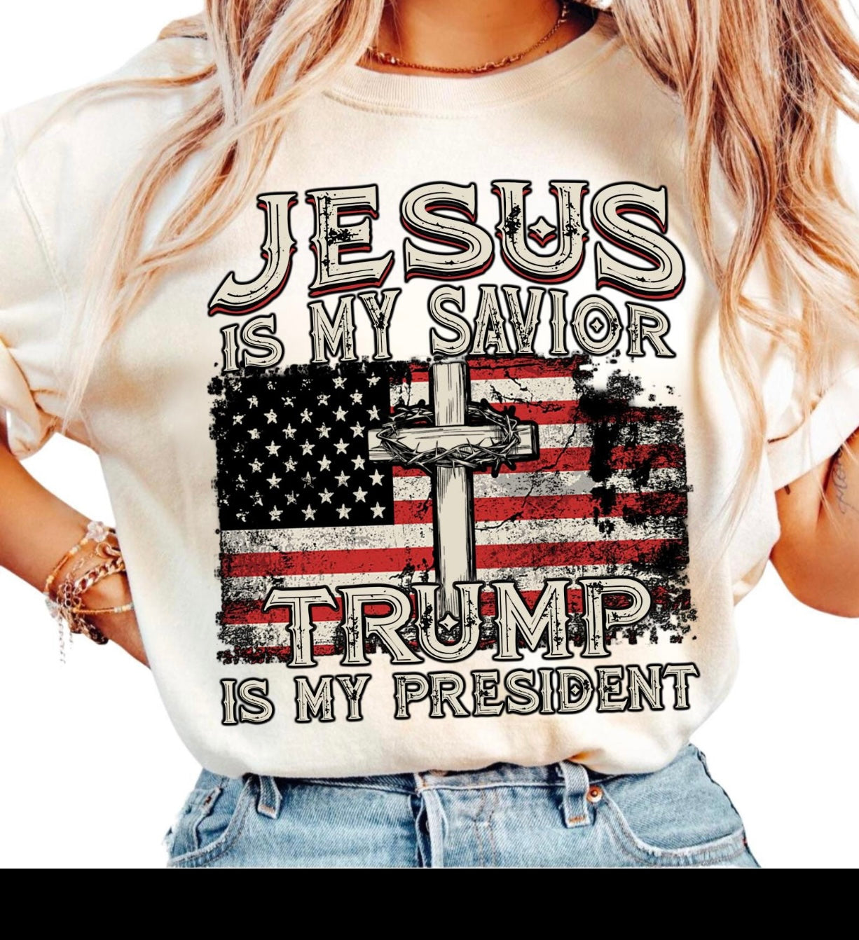 Jesus is my Savior and Trump is my president tshirt