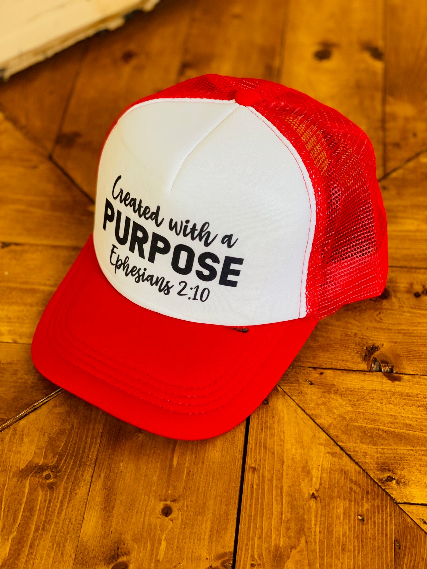 Created with purpose Ephesians 2:10 hat