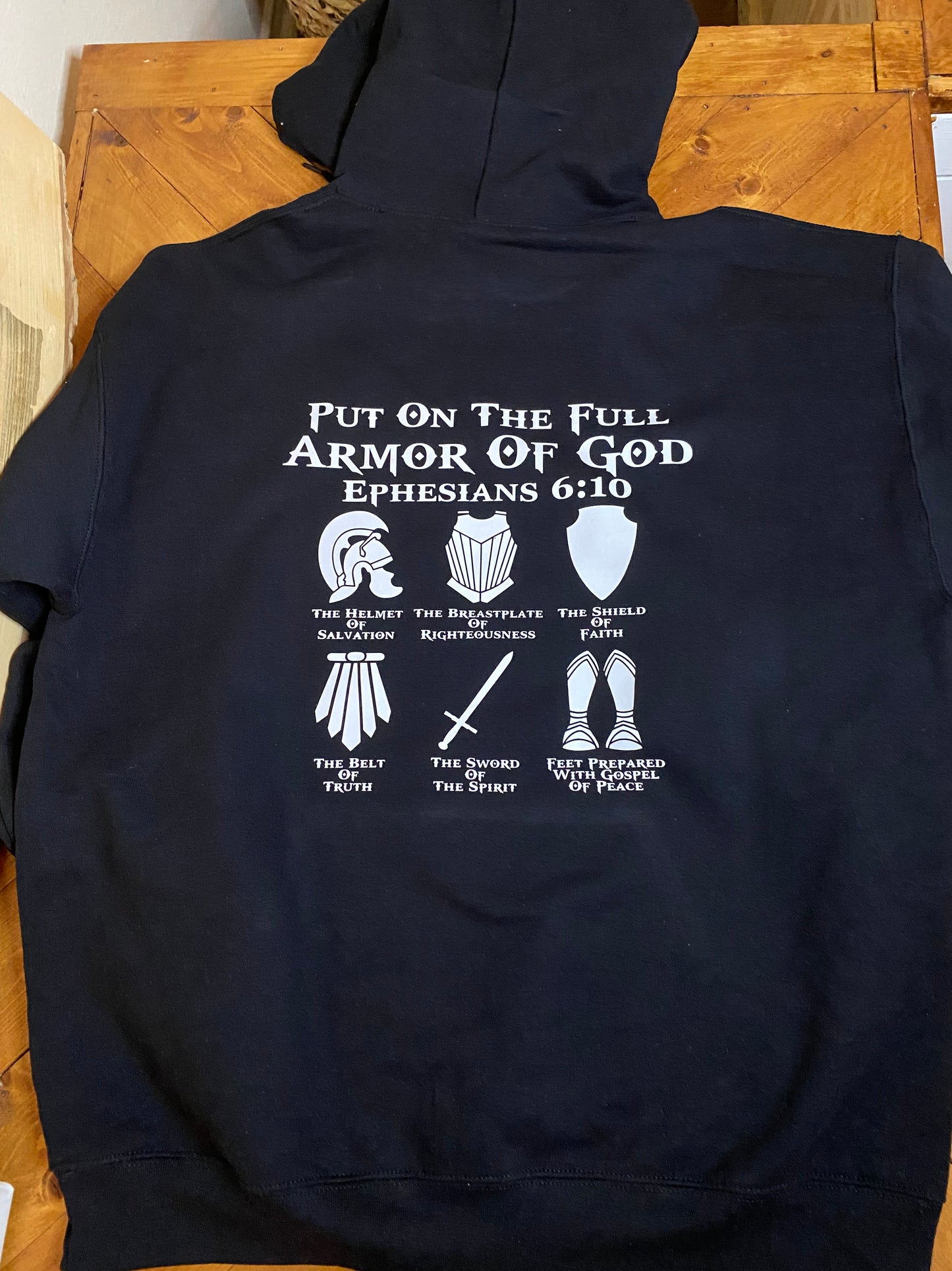 Armor of God  Ephesians 6:10 hoodie