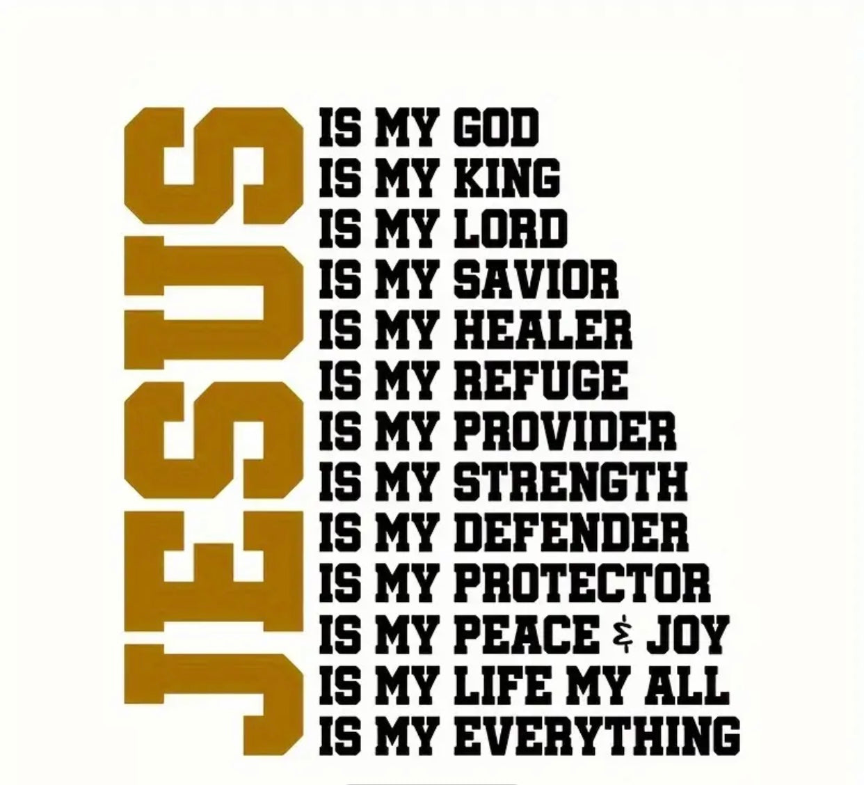 Jesus is my God, Divine Inspiration Car Stickers - Durable Vinyl Decals for Laptops, Water Bottles, Cars & More - Weatherproof, Removable Designs for Personal Expression