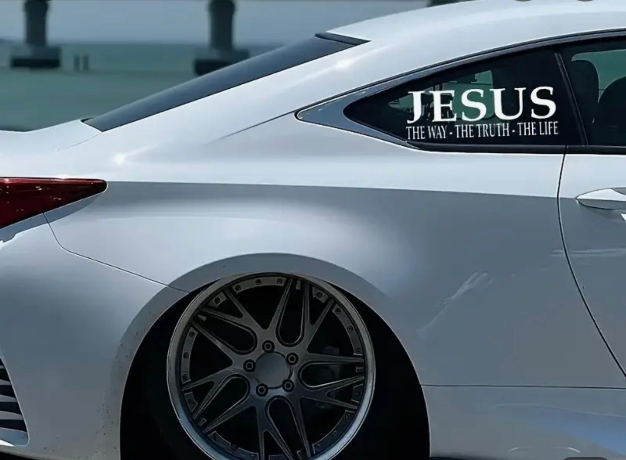 Jesus Road Truth Life Christian Car Vinyl Sticker