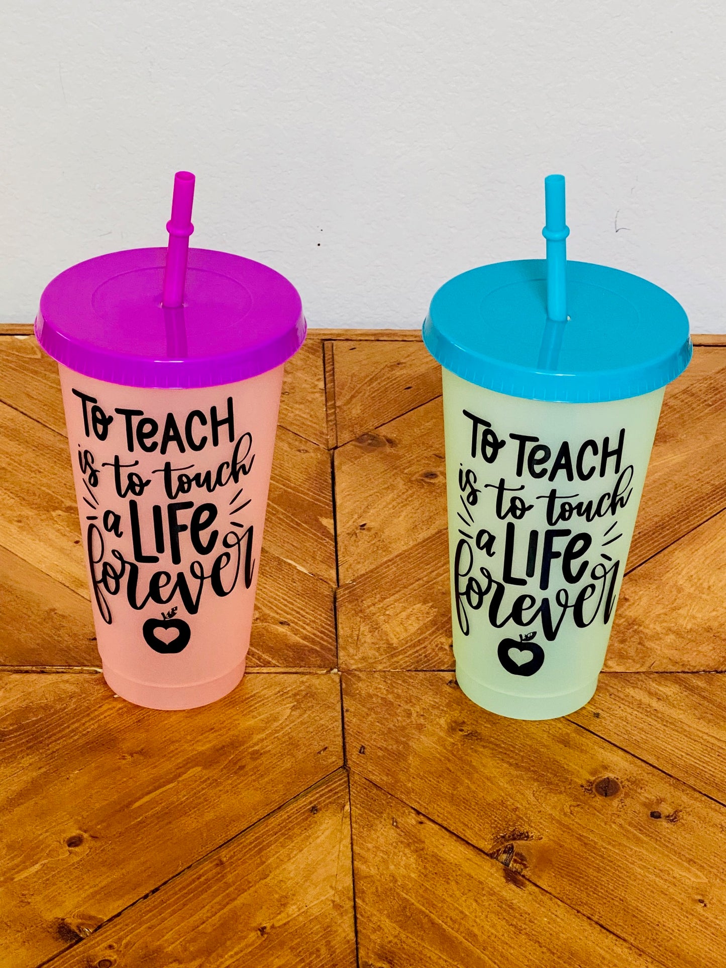 To Teach is to touch a Life forever color changing cup