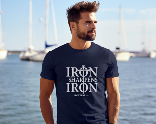 Iron sharpens Iron Proverbs 27:17 tshirt