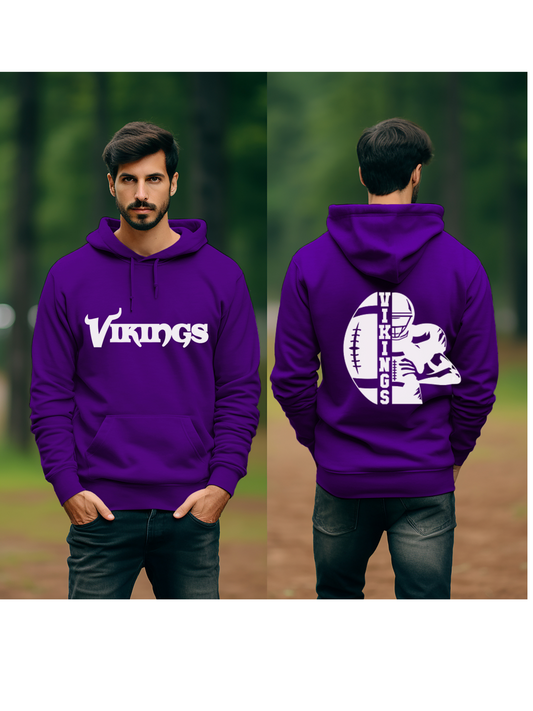 Vikings with football hoodie